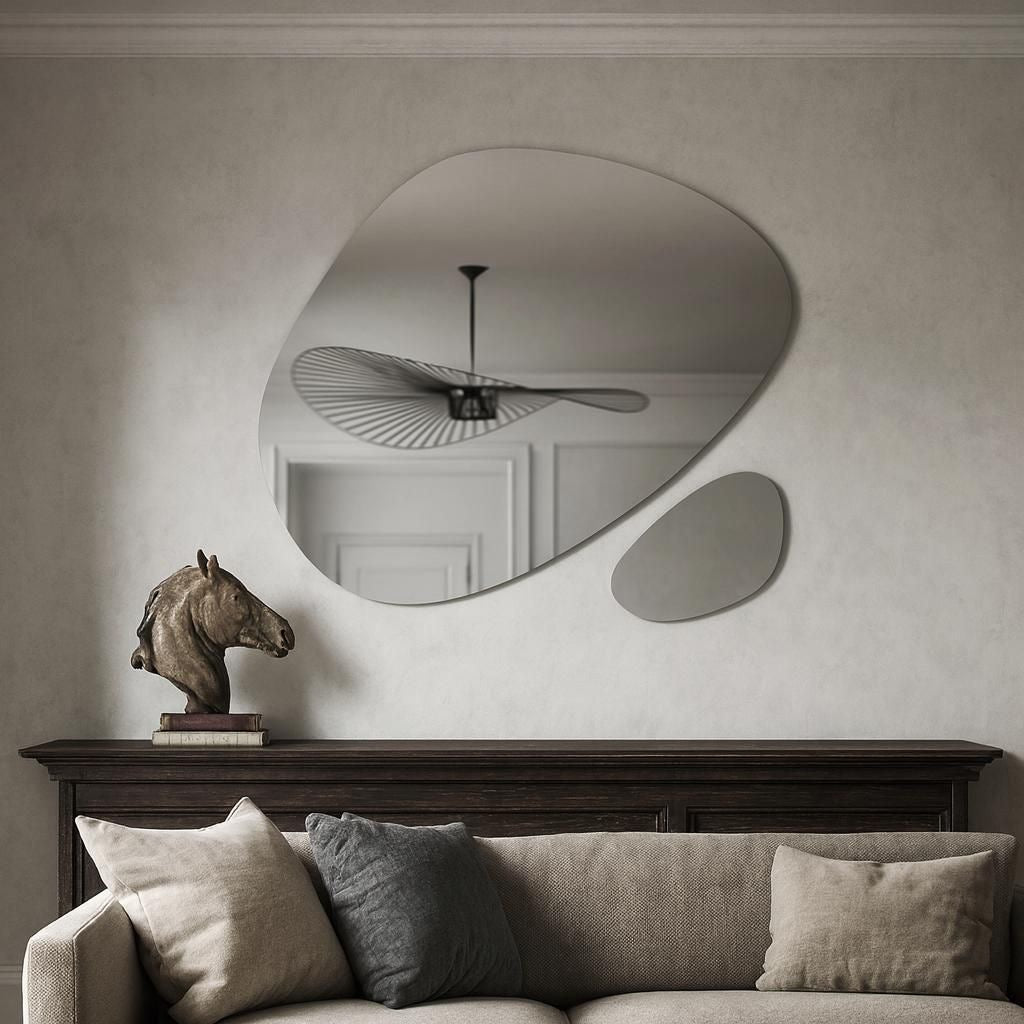 Duo de Miroirs Organiques par Hippone Luminaires