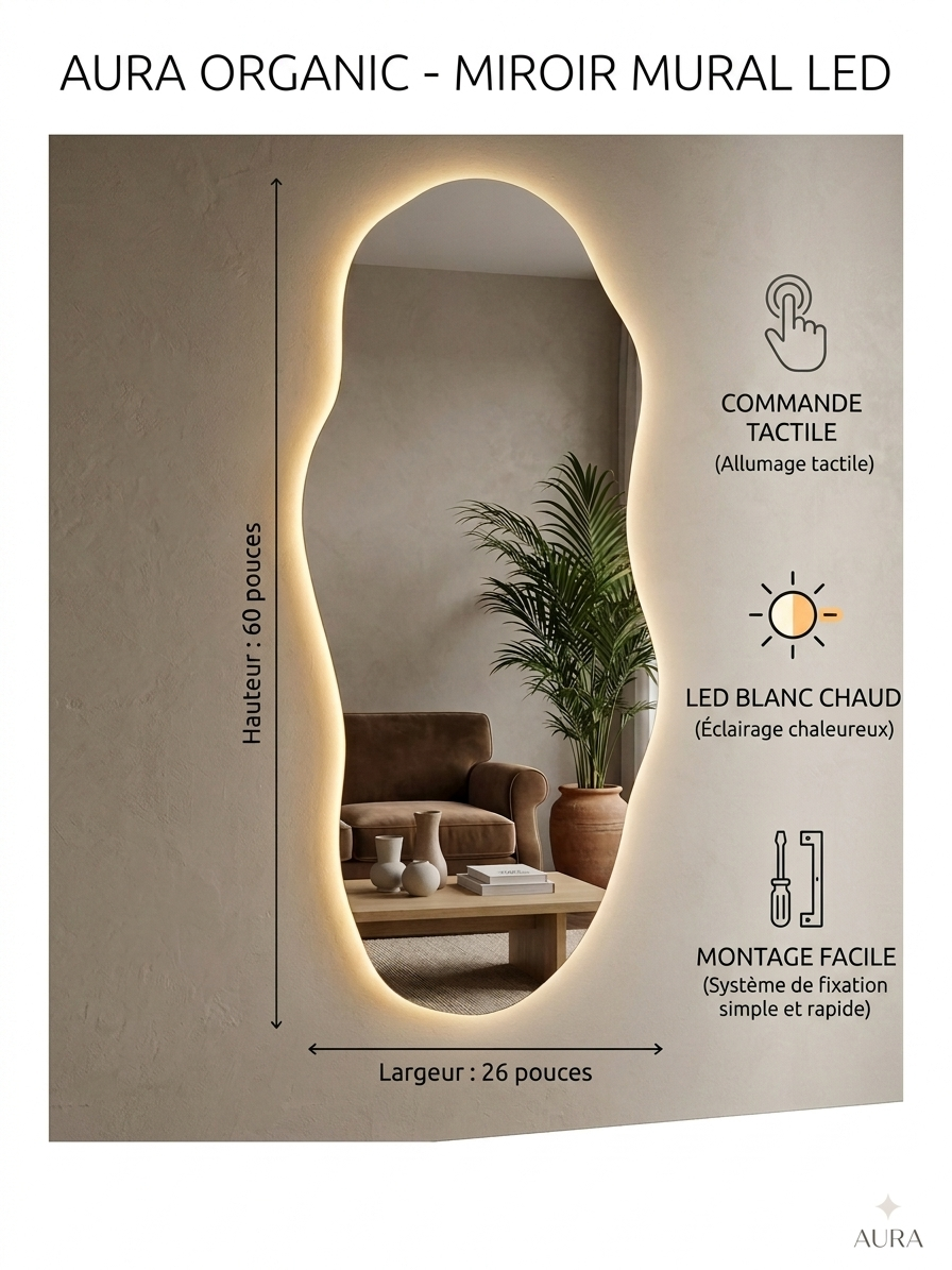 AURA ORGANIC 6026 — Miroir Design Formes Libres